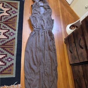 Brown Sleeveless Jumpsuit